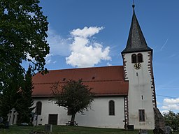 Johanneskirche Bilfingen Friedhofskapelle und ehemalige Wallfahrtskirche Südansicht