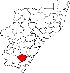 Municipalità locale di Ubuhlebezwe – Mappa