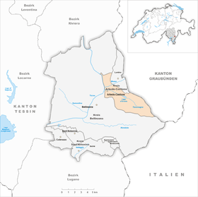 Karte von Arbedo-Castione