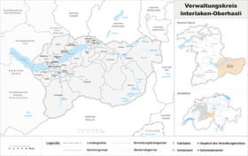 Localisation de Arrondissement administratif d'Interlaken-Oberhasli