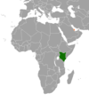 Location map for Kenya and Qatar.