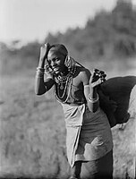 ’n Kikuyu-vrou in Kenia.