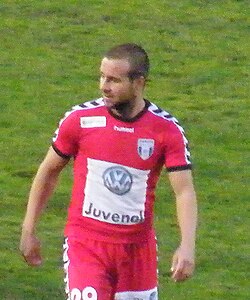 Koós Gábor 2010-ben a Szolnoki MÁV FC csapatában