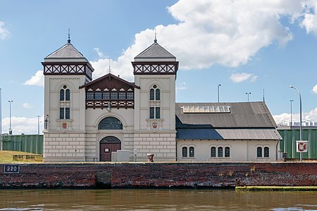 Power plant at the Kaiserhafen Bremerhaven