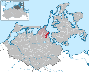 Poziția Kramerhof pe harta districtului Vorpommern-Rügen