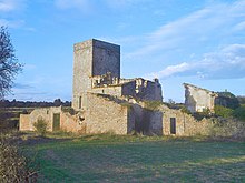 The castle at La Sala de Comalats, a small settlement in the municipality