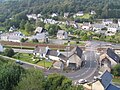 Vue sur la commune de la Roche-Maurice depuis le château