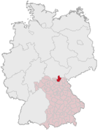 Lage des Landkreises Kronach in Deutschland.PNG