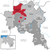 Location of the town of Langelsheim in the district of Goslar