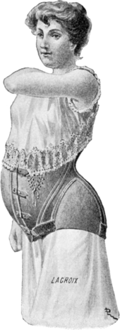 Fan lacing corset, The Corset Wiki