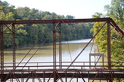 Lee Creek Brücke, Van Buren Arkansas, Detail 3.JPG