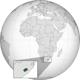 Lesoto - Localización