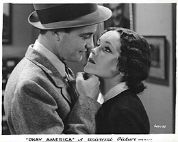 Lew Ayres et Maureen O'Sullivan dans 'D'accord, l'Amérique !', 1932.jpg