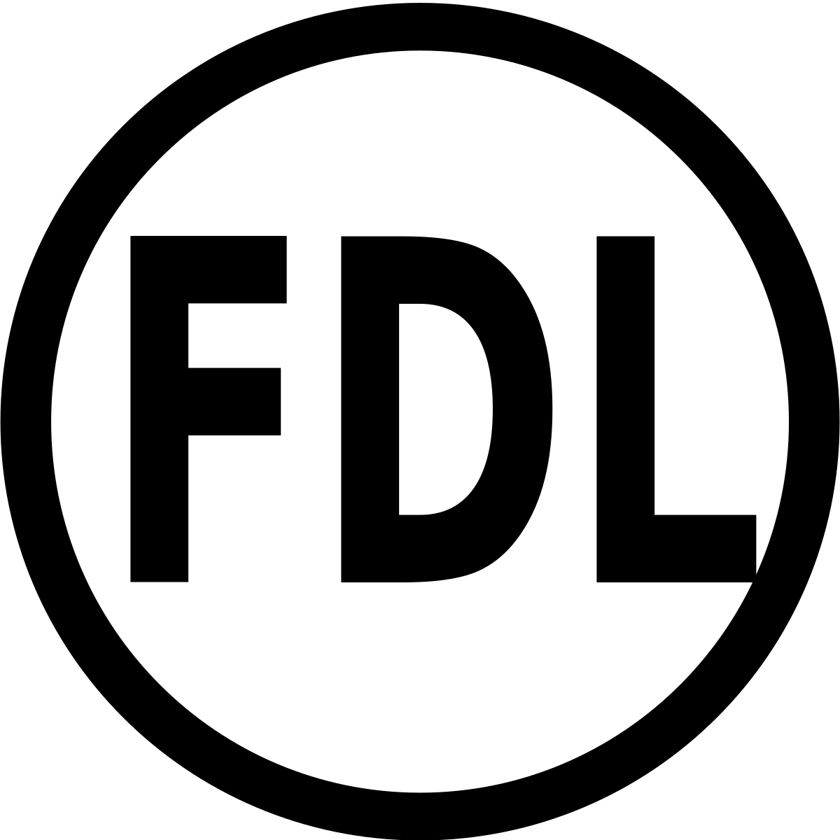 File License Icon Fdl 2 Svg Wikimedia Commons