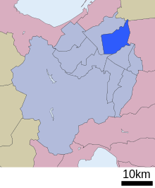 Location of Higashi ward Sapporo city Hokkaido Japan.svg