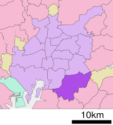 Localização do distrito de Midori, cidade de Nagoya, prefeitura de Aichi Japan.svg