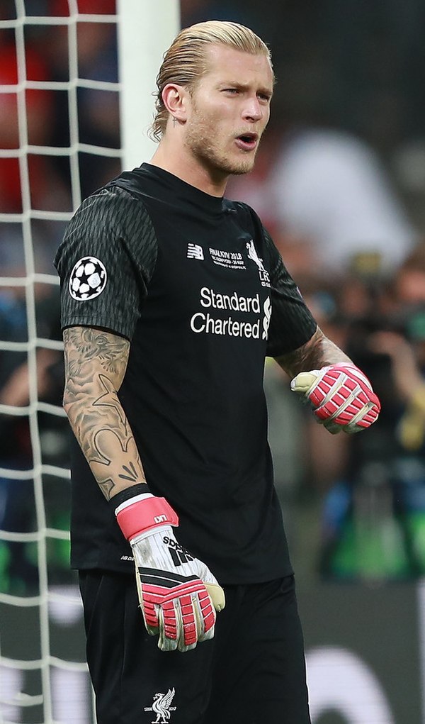 Karius playing for Liverpool in the 2018 UEFA Champions League final