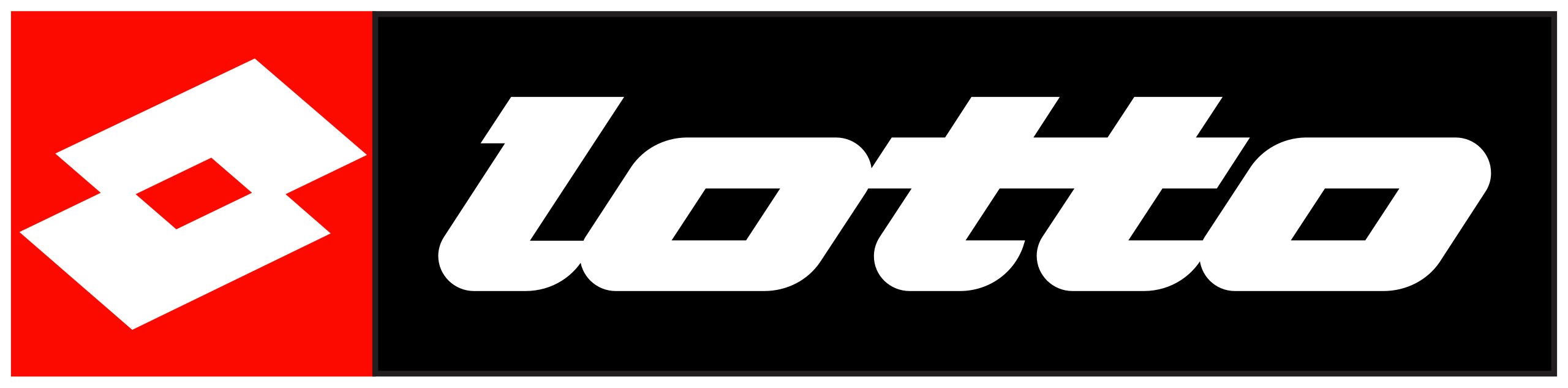 Lotto Sport Italia, Rotated Logo, Black Background Stock Photo - Alamy