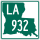 Louisiana Highway 932 marker