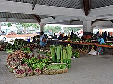 Luganville market on a Sunday afternoon. Luganville Market - Sunday Afternoon (30580104844).jpg