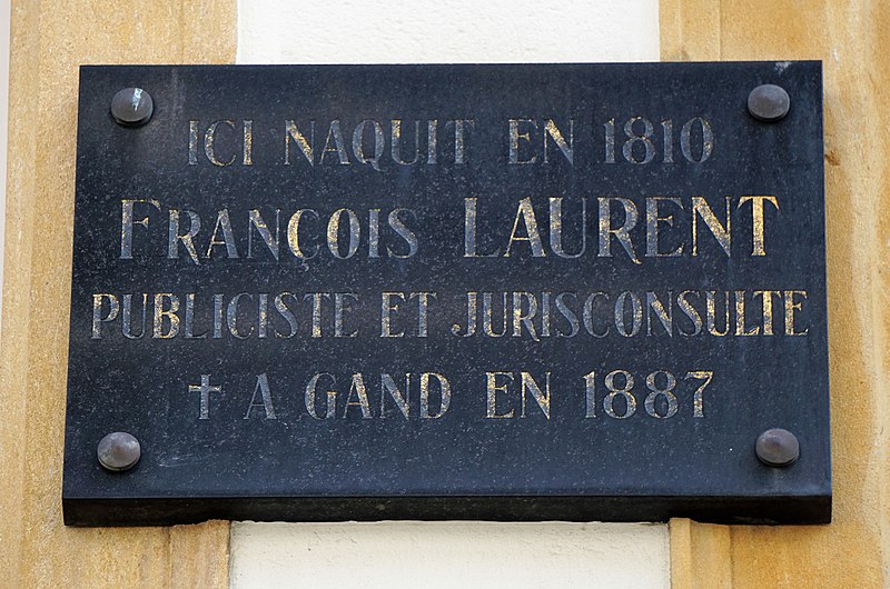 File:Luxembourg, plaque François Laurent (rue Philippe II).jpg