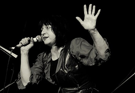 Lydia Lunch performing in 2012