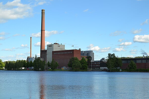 Paper mill in Mänttä-Vilppula, Finland