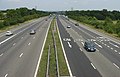 Credit: Pete Chapman The M23 motorway runs from south of Hooley in Surrey, where it splits from the A23, to Crawley in West Sussex where it rejoins the A23. More about the M23...