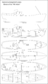 General arrangement sketch of the M.V. Aster