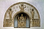 Eines der beiden ältesten Ausstattungsstücke des Erfuter Doms: Die Madonna (datiert um 1160)