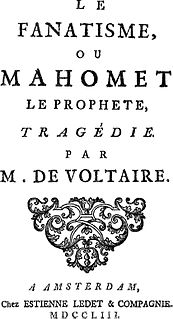 <i>Mahomet</i> (play) play by Voltaire