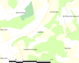 Mapa obce Chéhéry