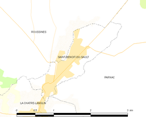 Poziția localității Saint-Benoît-du-Sault