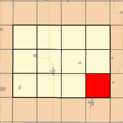 Map highlighting Grant Township, Adams County, Iowa.svg