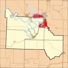Locatie van Pawhuska Township