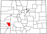 Localizacion de Ouray Colorado