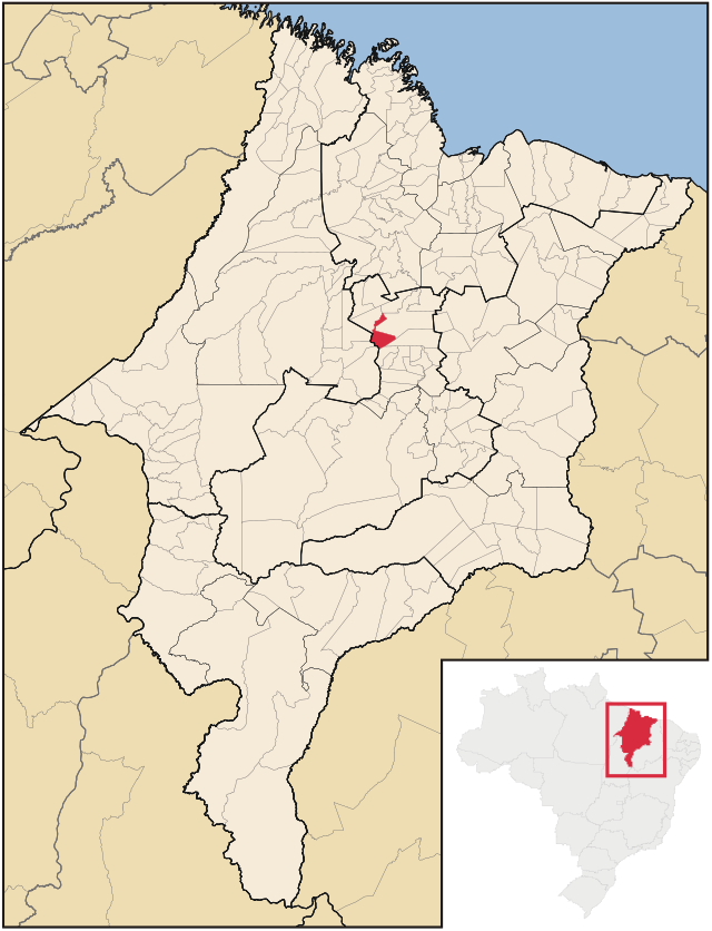 Localização de Bom Lugar no Maranhão