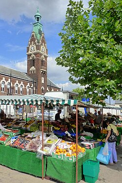 March Town Hall and market March town hall market.jpg