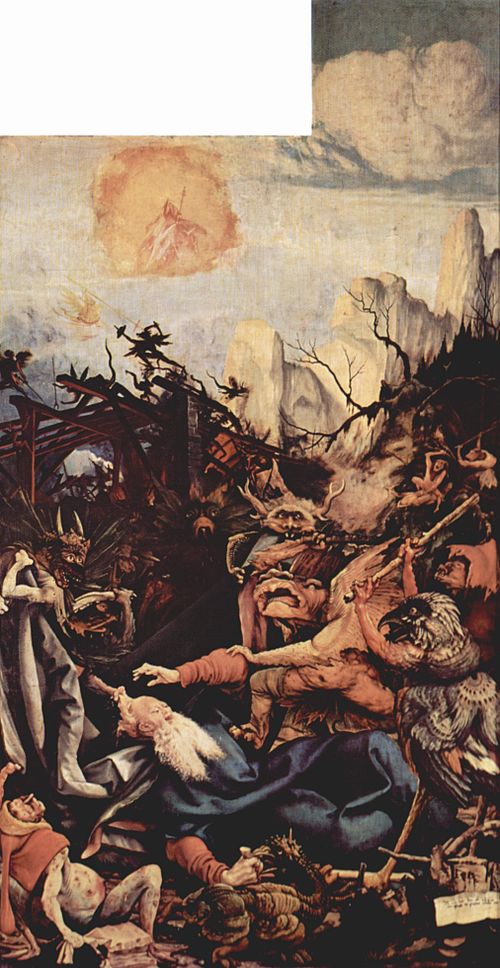 The temptation of St. Anthony from the Isenheim Altarpiece