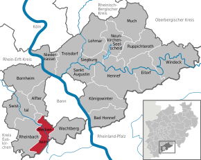 Poziția localității Meckenheim