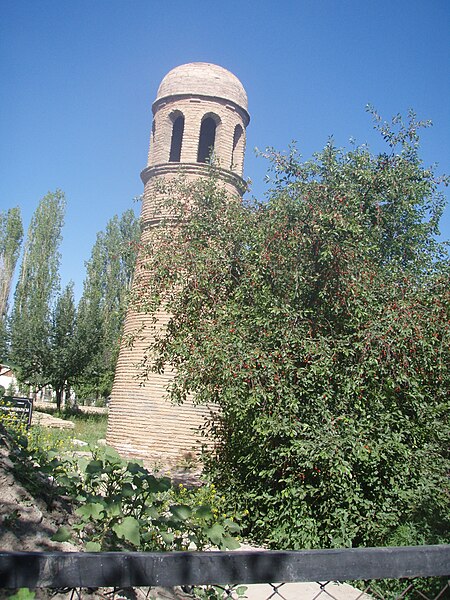 File:Medieval Tower in Sairam, Kazakhstan (7519834516).jpg