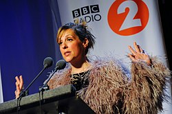 Mel Giedroyc folk awardss.jpg