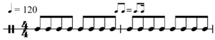 Metric modulation marking used to indicate a change to swing rhythm Metric modulation swing.png