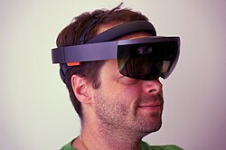 Aufgesetzte HoloLens