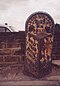 Milestone near Six Arches Viaduct, Morley.jpg