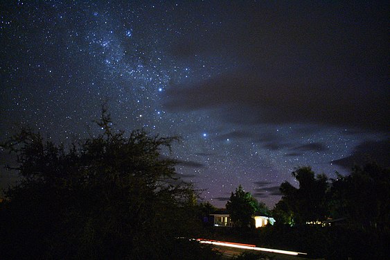 Milky Way galaxy, stargazing view from New Zealand