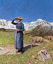 Midday in the Alps, 1891. Segantini Museum [de], St. Moritz