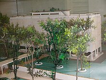 Model of the second chancery in the Museum of Ho Chi Minh City. Model of US embassy in Saigon 1975.JPG