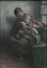 Moeder met het geitje