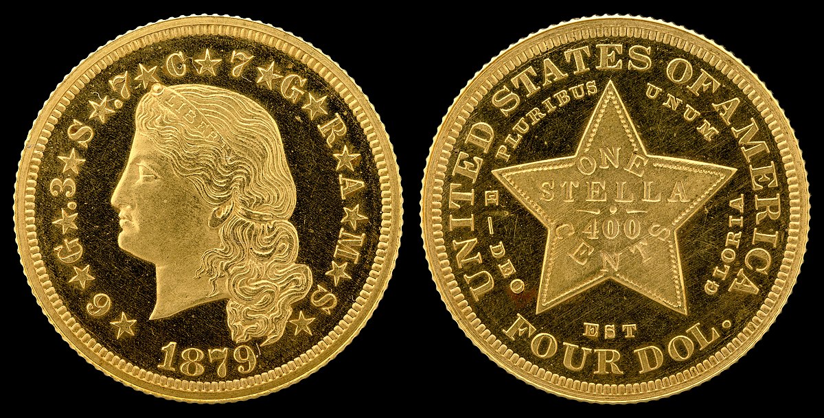 1879 Year US Gold $3 & $4 Coins for sale